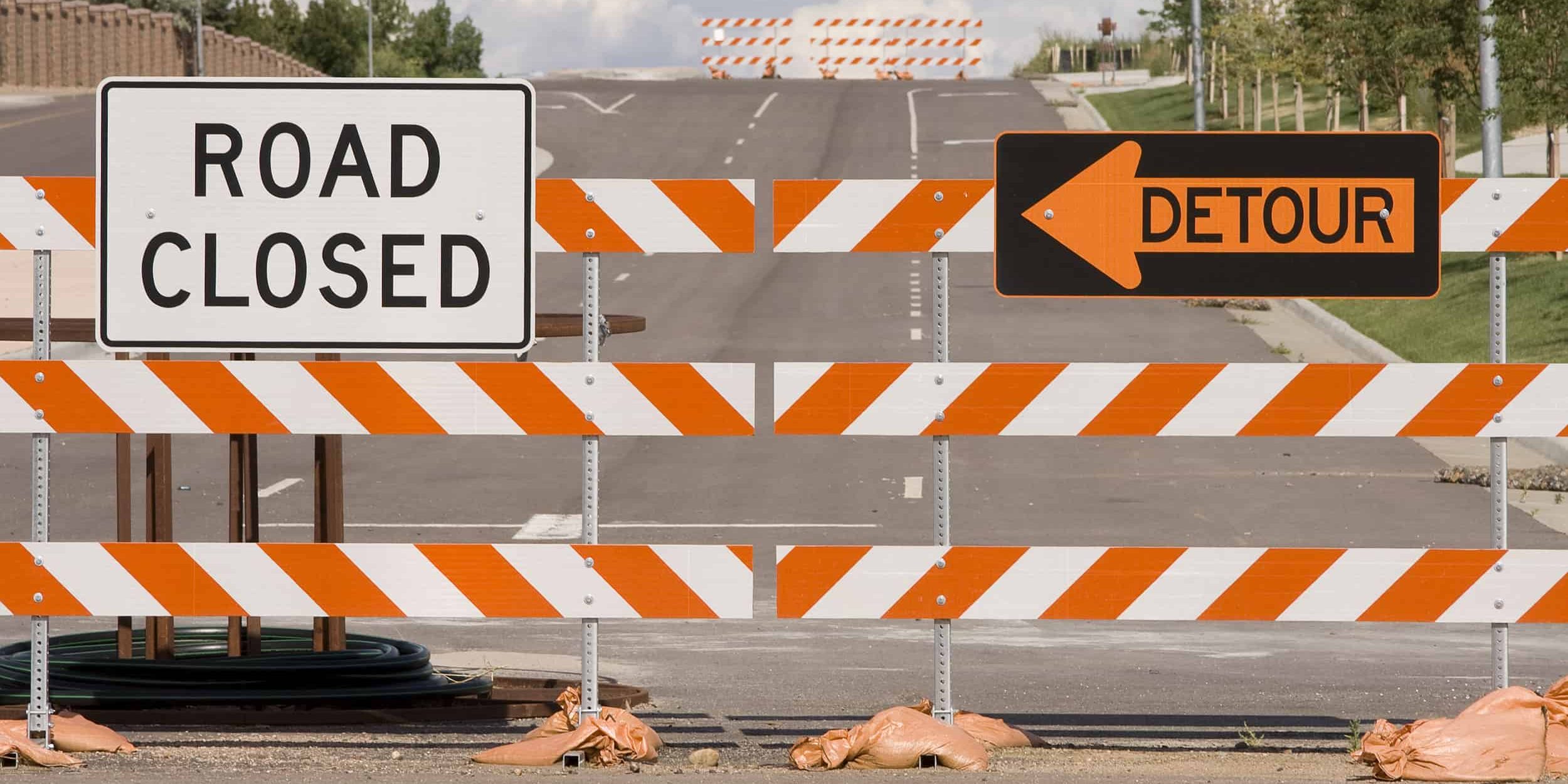 detour Burlington Lakeshore traffic