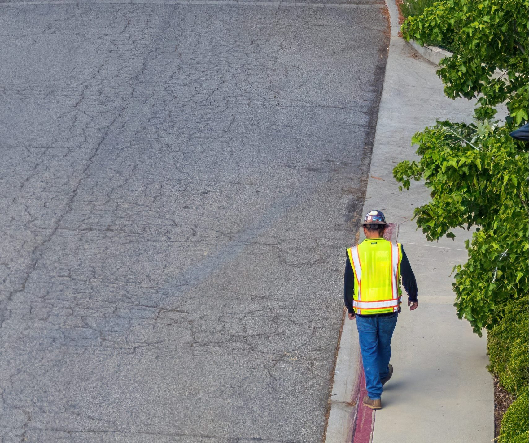 sidewalk construction Burlington traffic delays