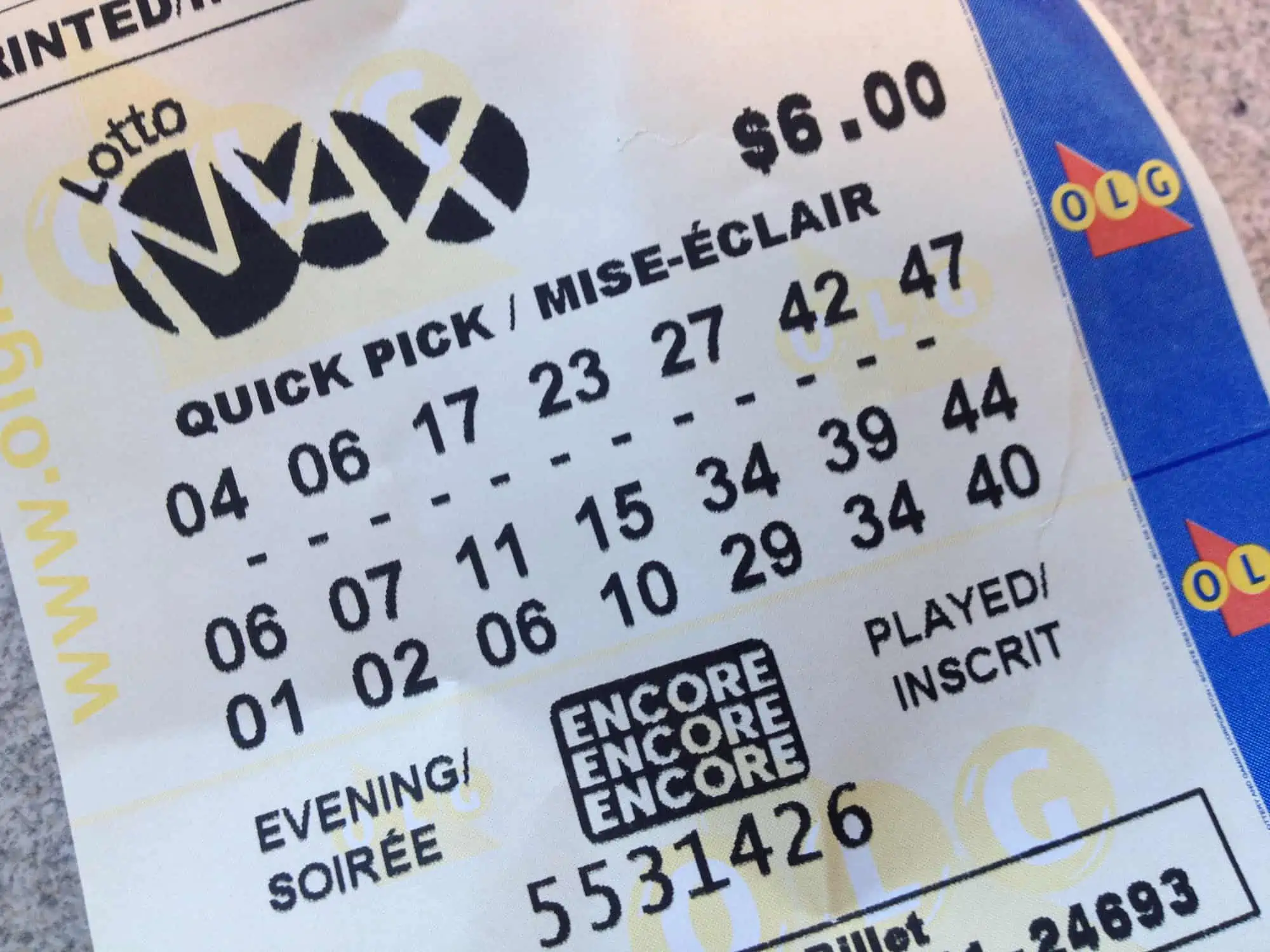 lotto max ontario