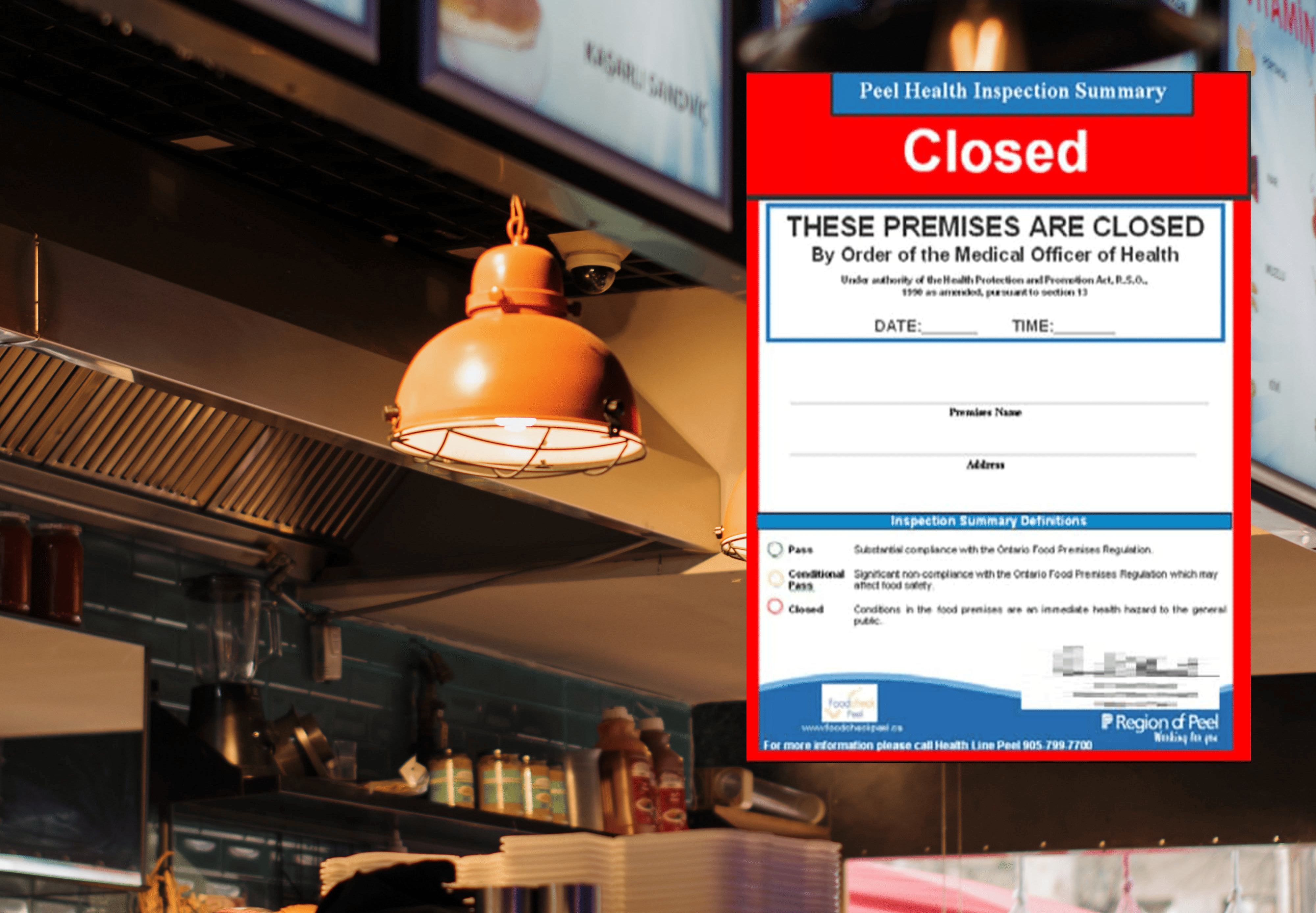 RED CARD CLOSURE: Food safety violations shutter golf club restaurant in Caledon