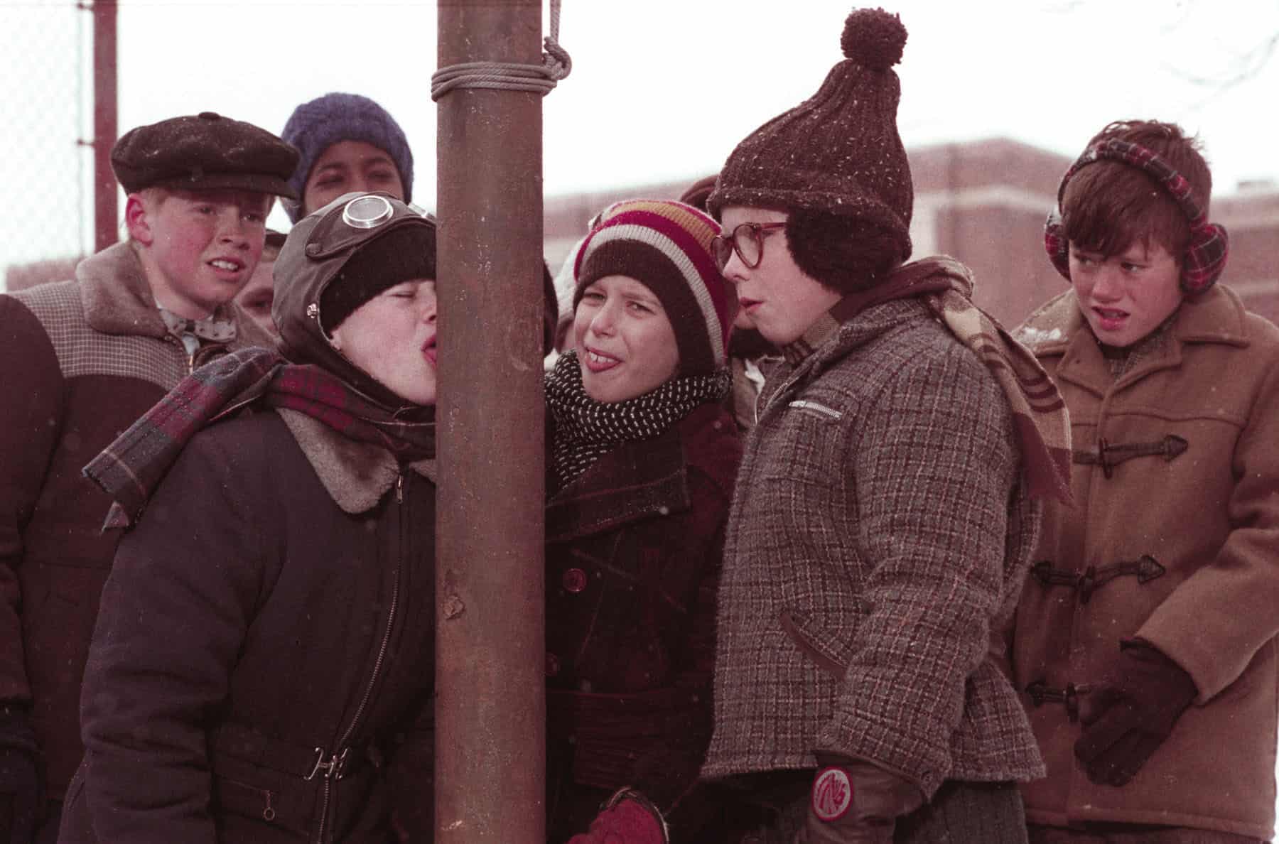 Christmas Story flagpole scene