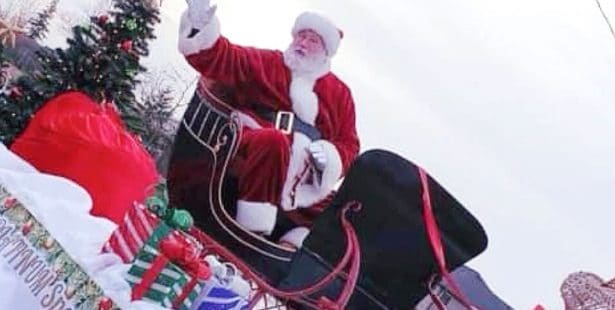 Santa Claus parade Burlington floats