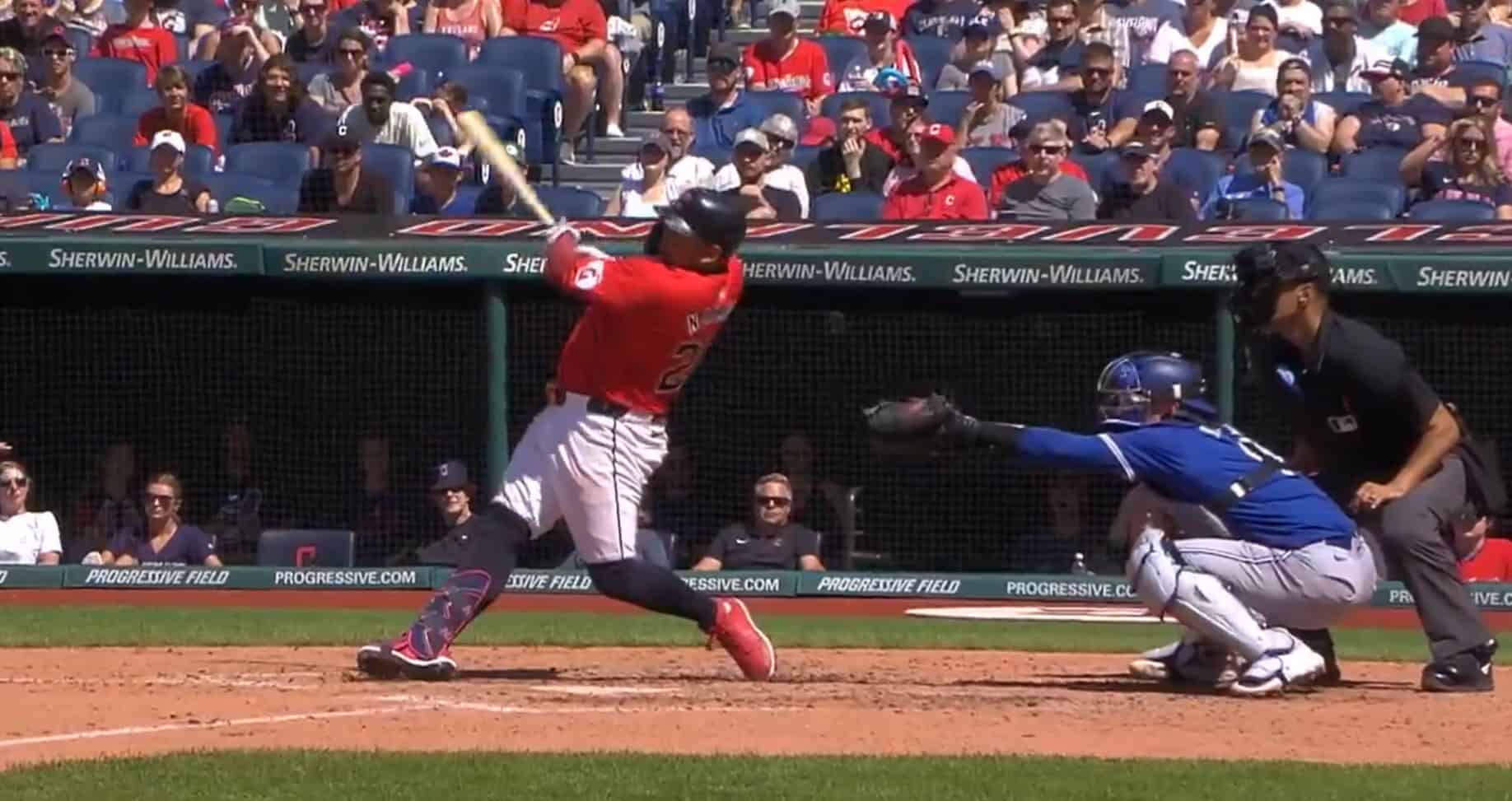 Mississauga's Josh Naylor hits homer.