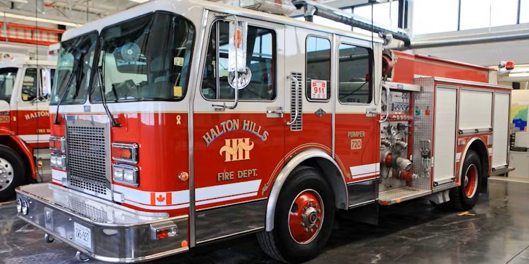 halton hills trapped workers fire department police