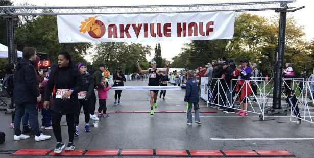 oakville half marathon lakeshore shell park roads closed detour