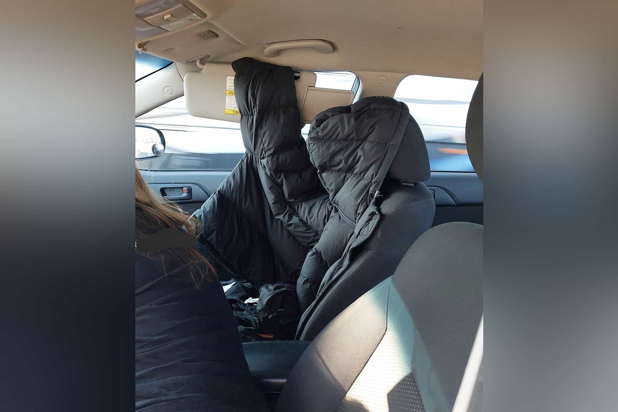 Driver creates fake passenger to drive in HOV lane in Burlington INhalton