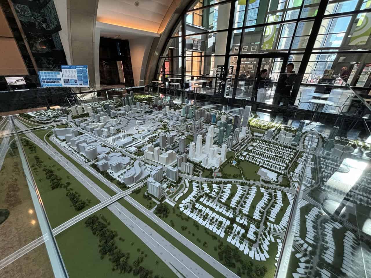 Model of downtown Mississauga.