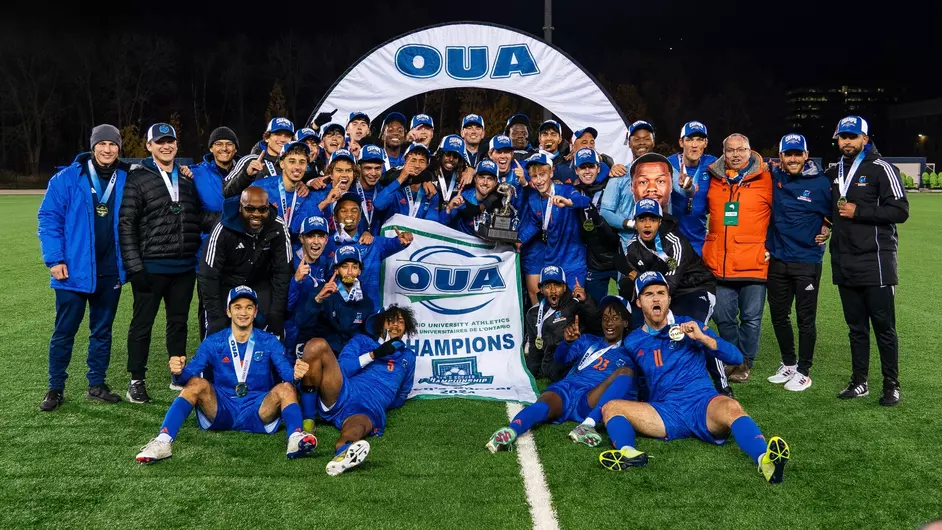 Ontario Tech provincial men's soccer champs