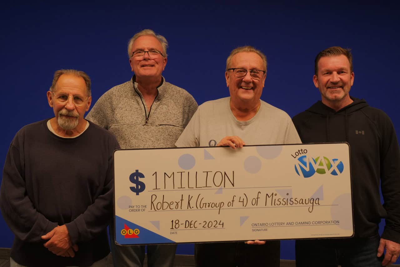 Two Mississauga men among four lottery winners.