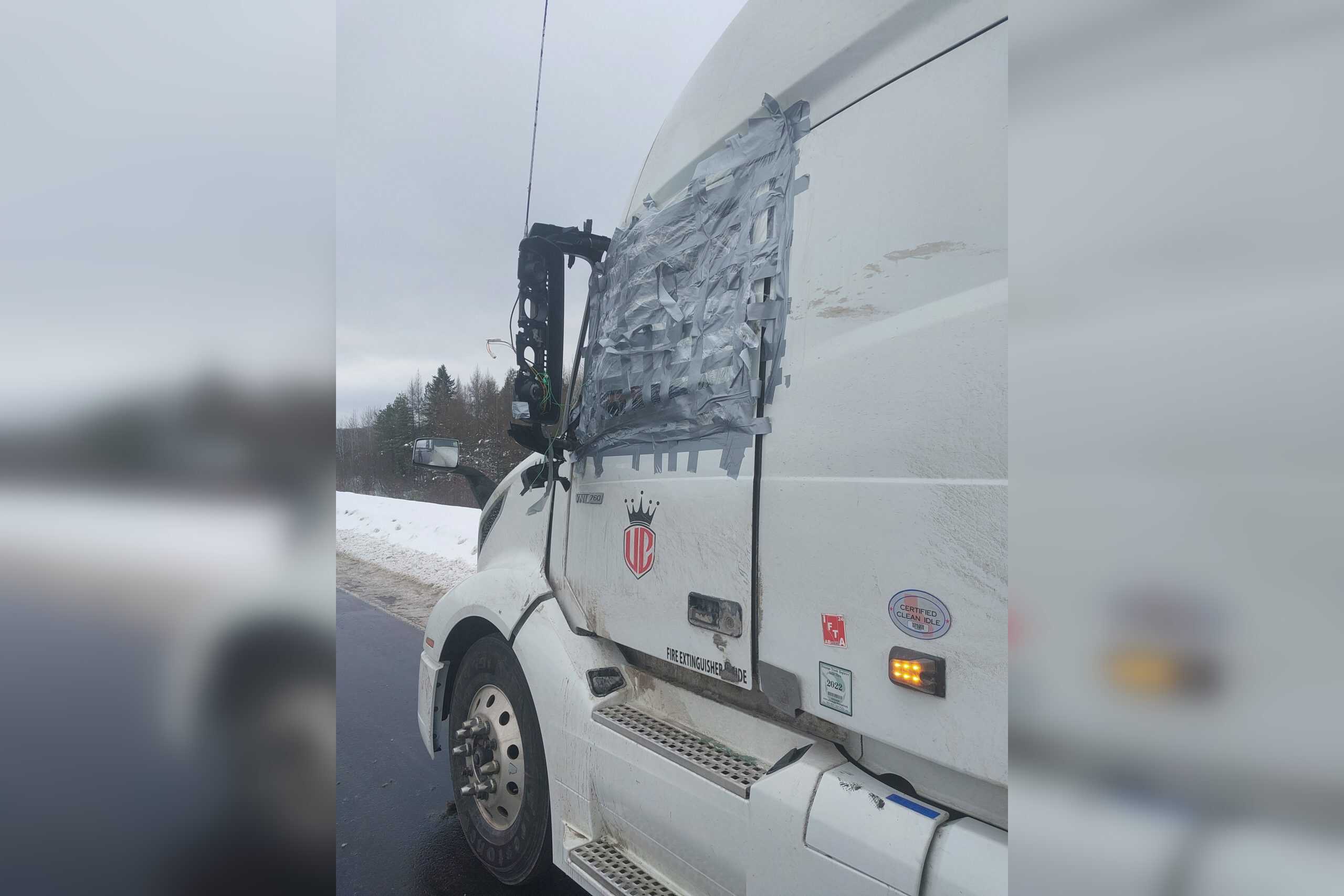 Duct-tapped transport truck leads to charges for driver from Brampton