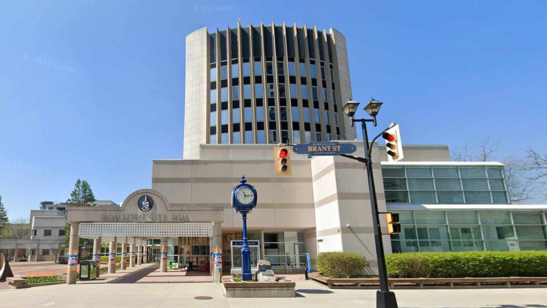 burlington city hall threats